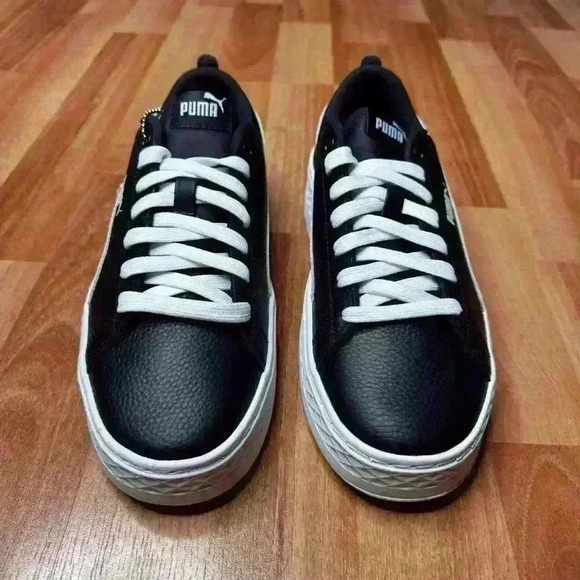 💰HUGE CLEARANCE SALE 💰 Puma Smash Platform Leather  (366487-11) Womens shoes - Picture 6 of 11